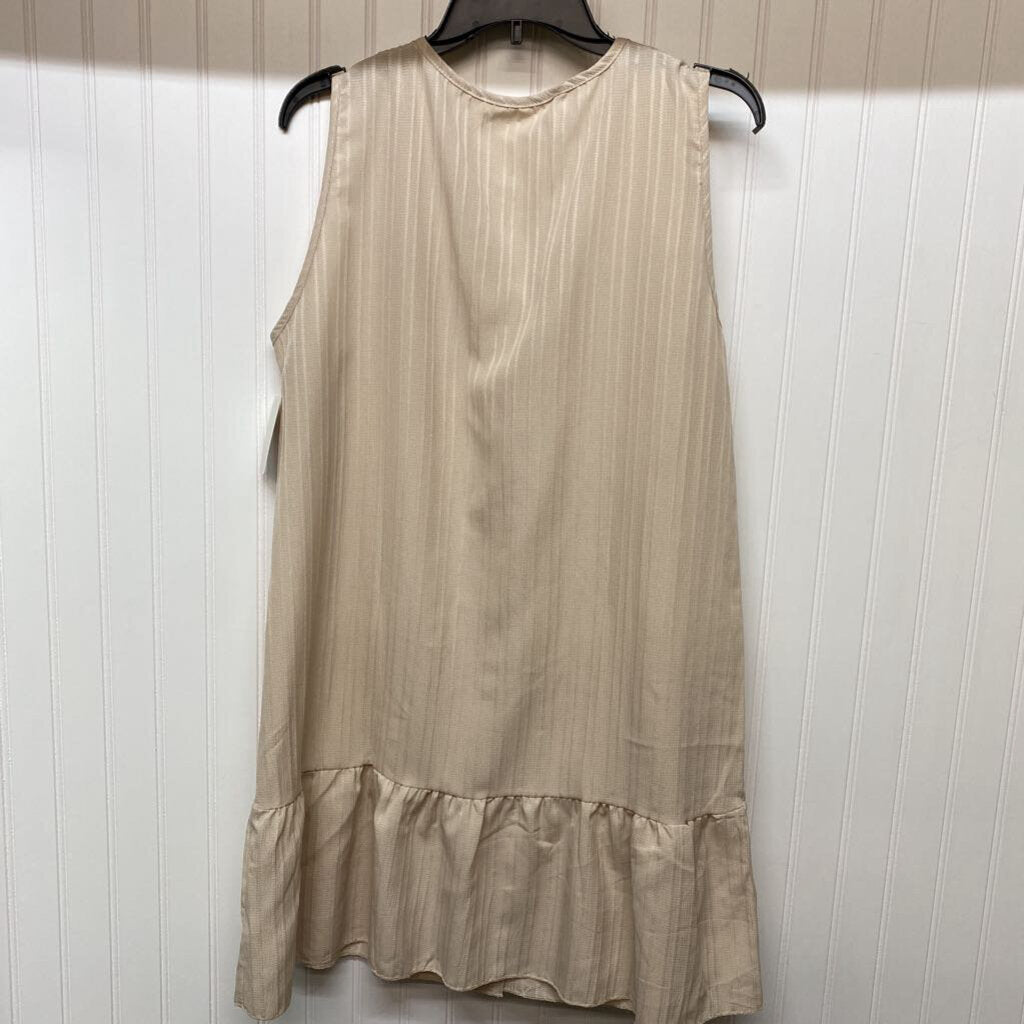 SLEEVLESS BUTTON DOWN DRESS