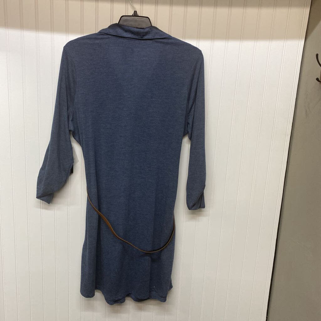 LONG SLEEVE BUTTON DOWN SHORT DRESS