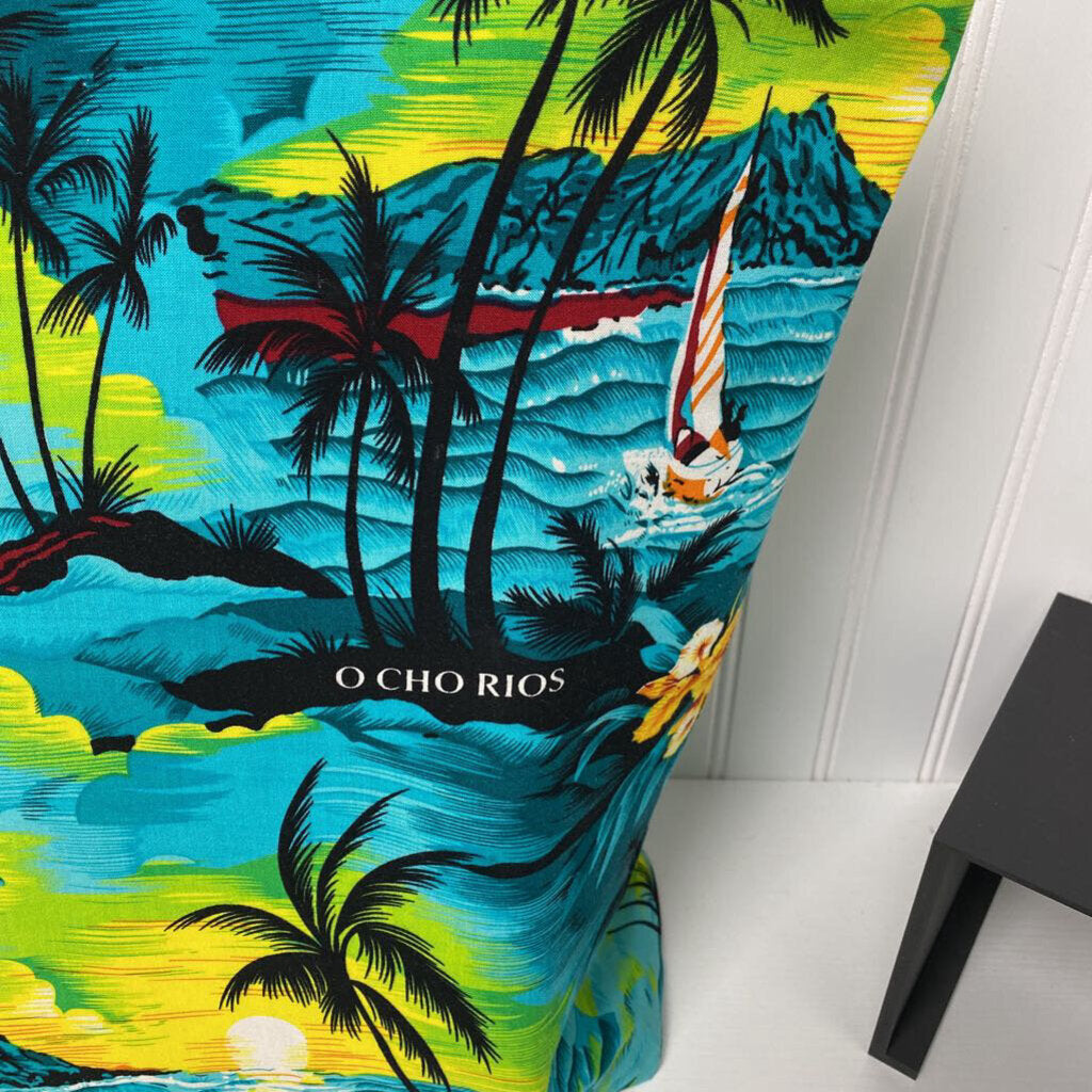 TROPICAL PRINT TOTE BAG