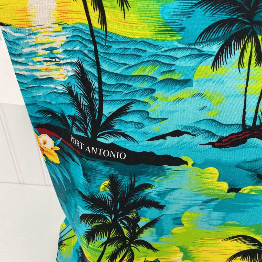 TROPICAL PRINT TOTE BAG