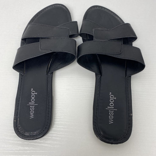 OPEN TOED FLAT SANDALS
