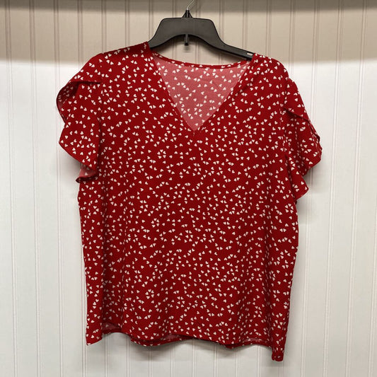 SHORT SLEEVE V NECK TOP
