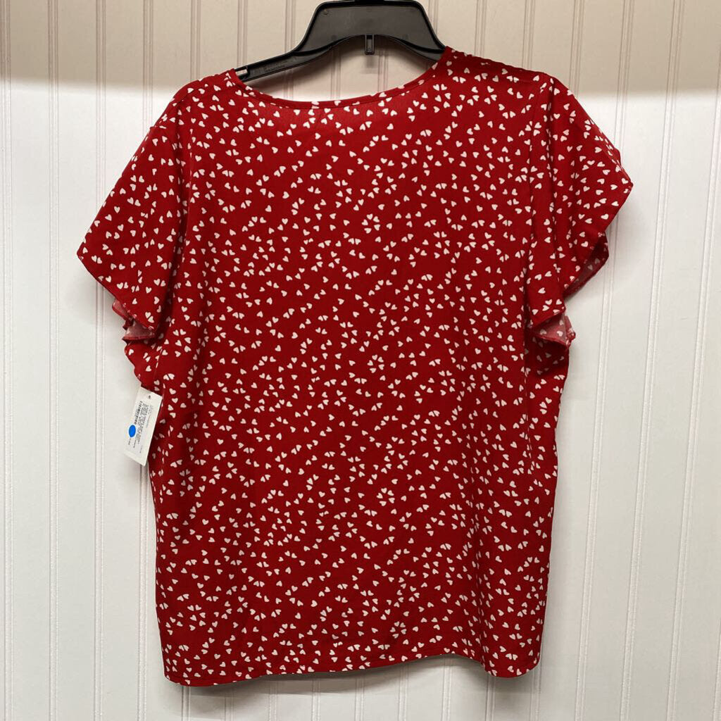 SHORT SLEEVE V NECK TOP