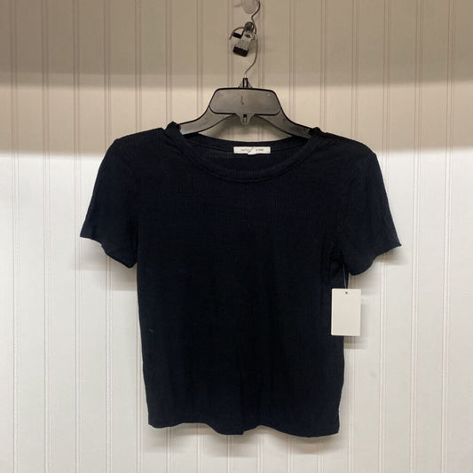 RIBBED SHORT SLEEVED