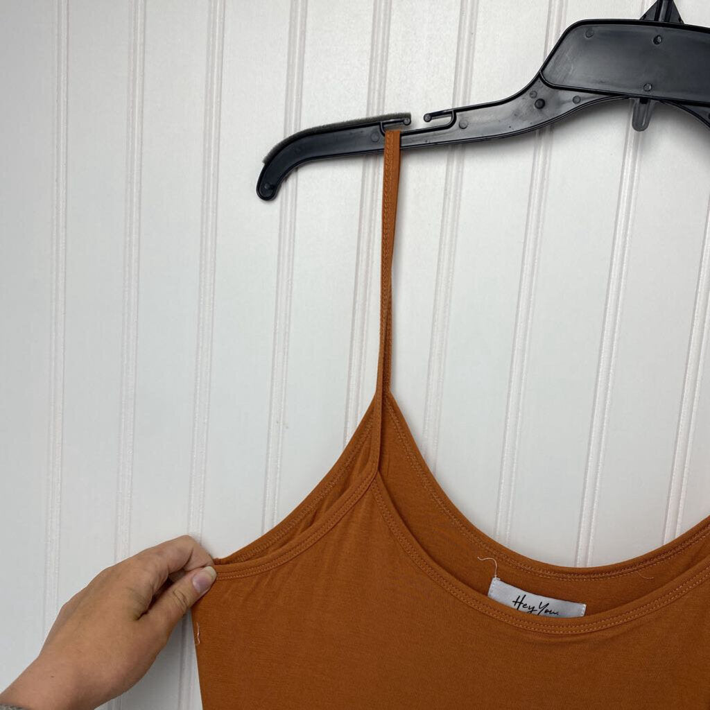 BROWN ORANGE BODYSUIT