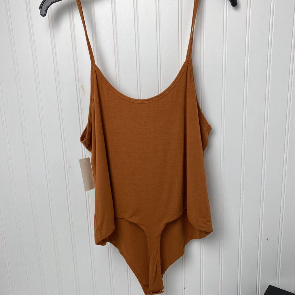 BROWN ORANGE BODYSUIT
