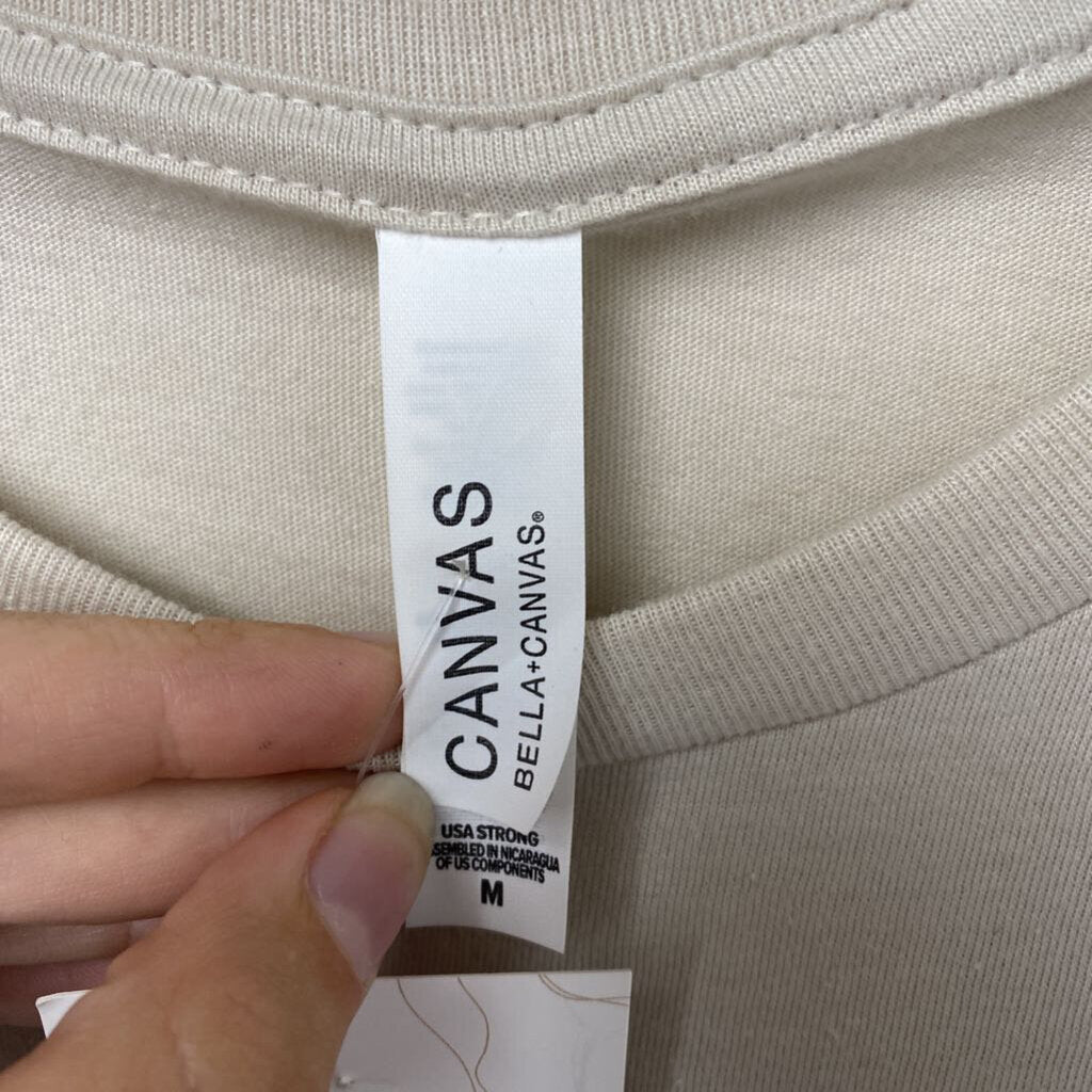 BEIGE GRAPHIC T