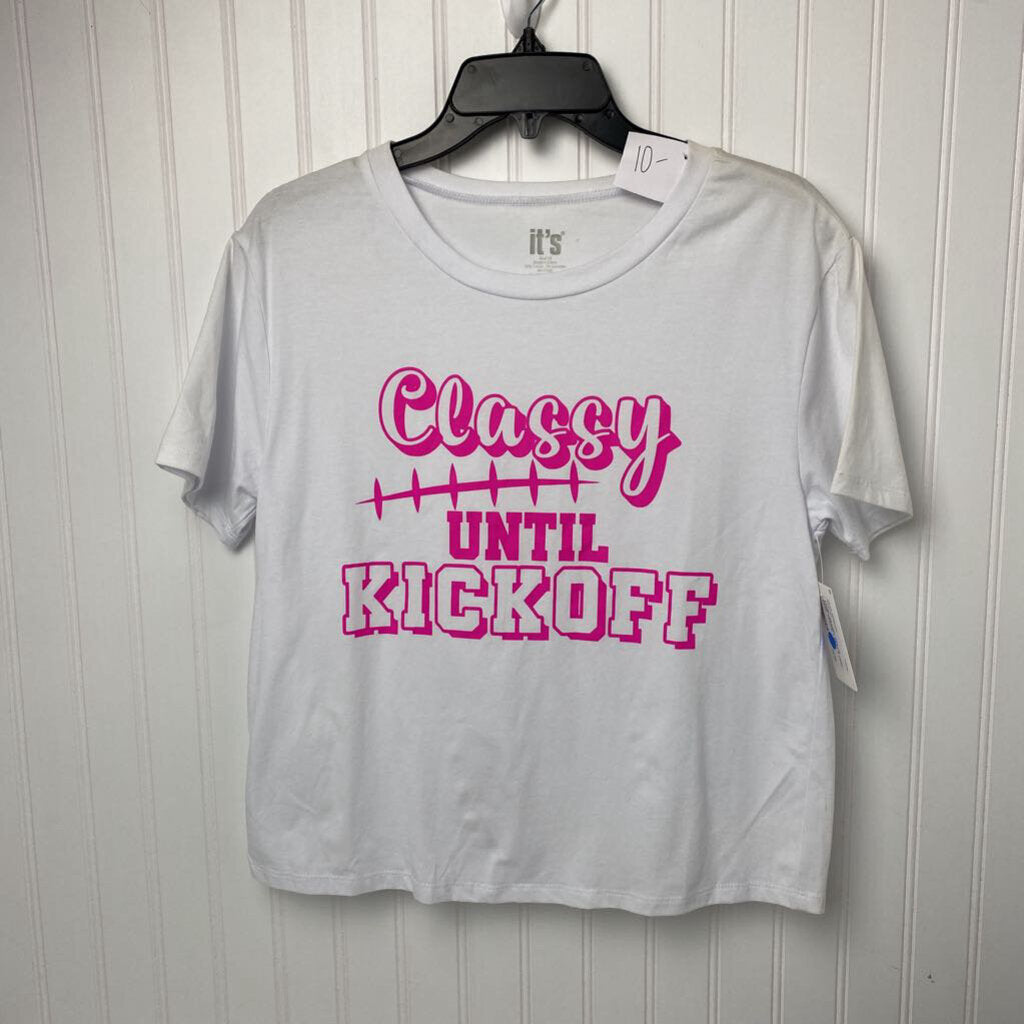 WHITE GRAPHIC T