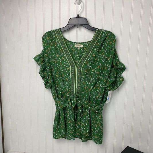 GREEN FLORAL DRESS SHIRT