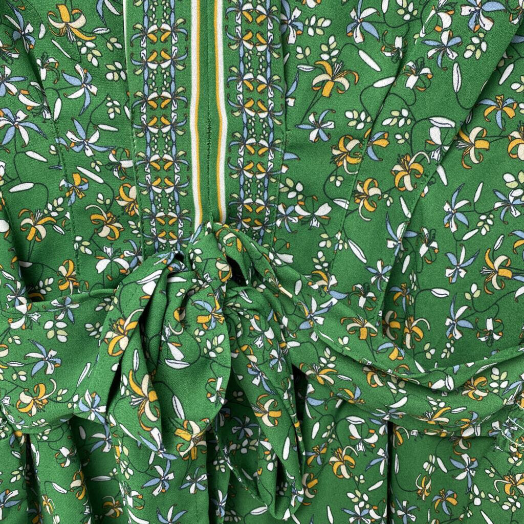 GREEN FLORAL DRESS SHIRT