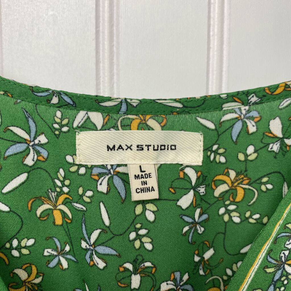 GREEN FLORAL DRESS SHIRT