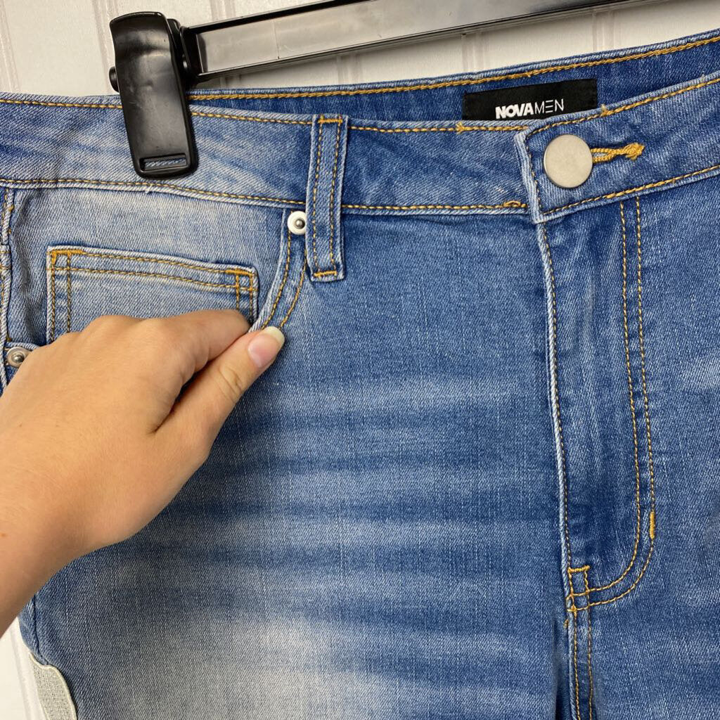 MENS DENIM SHORTS