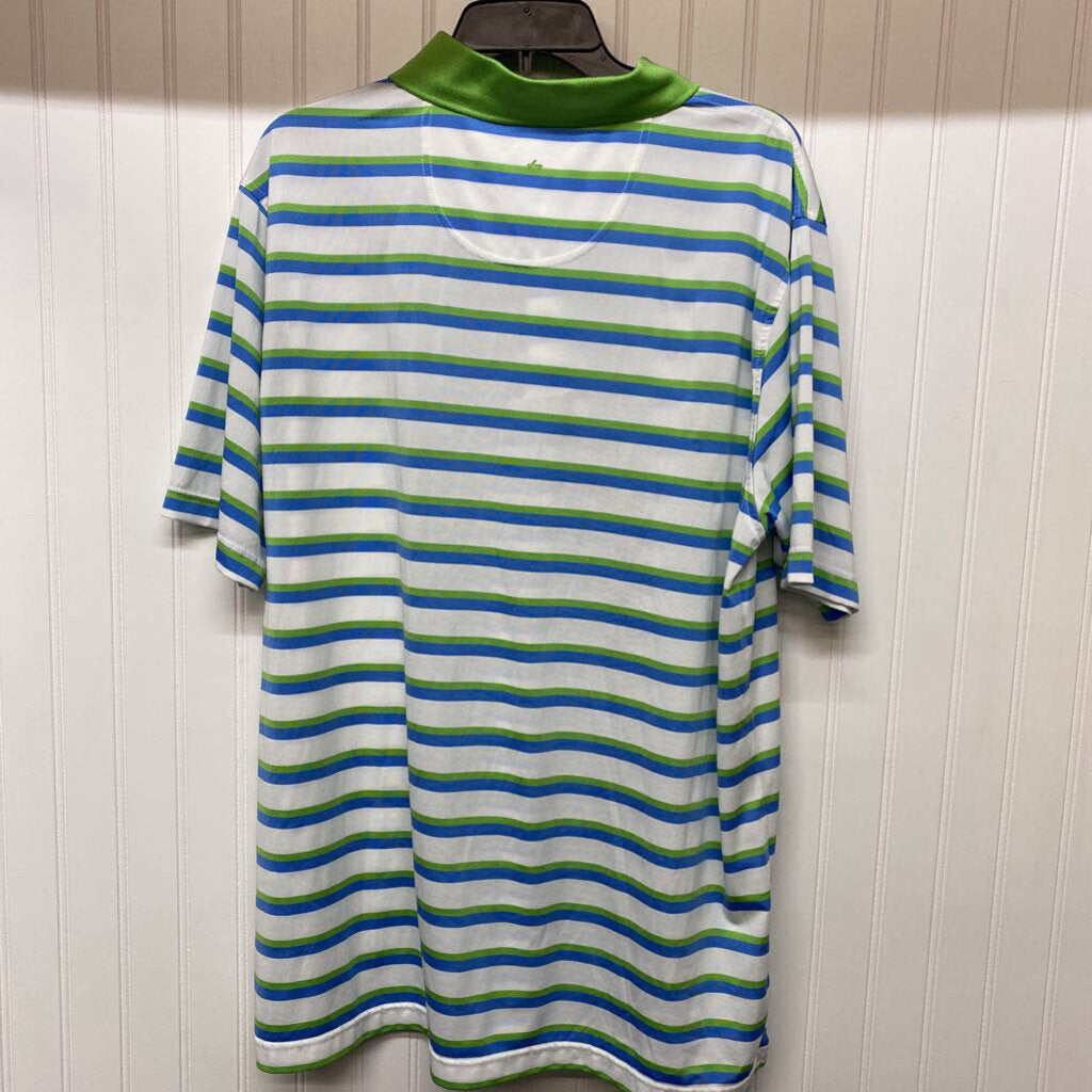 STRIPPED GOLF POLO