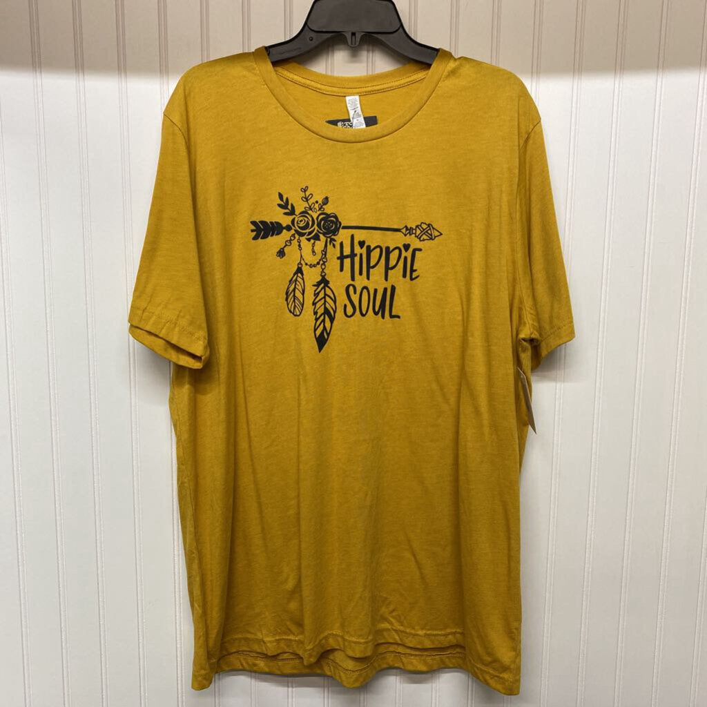 YELLOW GRAPHIC T