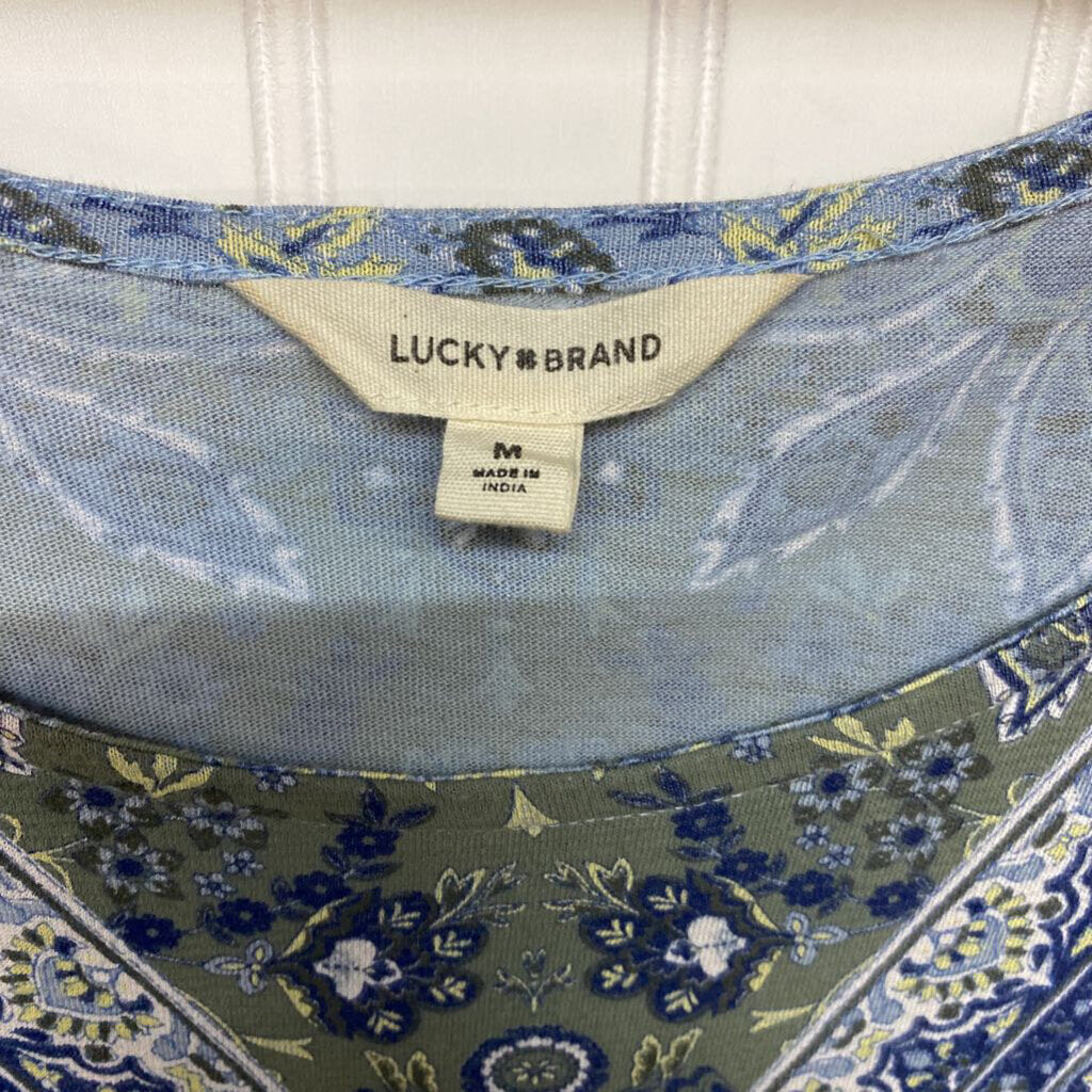 SHORT SLEEVE PRINTED TOP