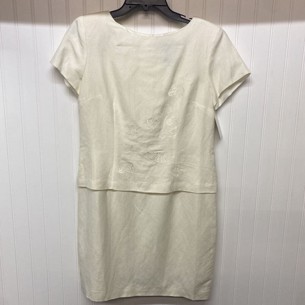 SHORT SLEEVE EMBROIDERED DRESS