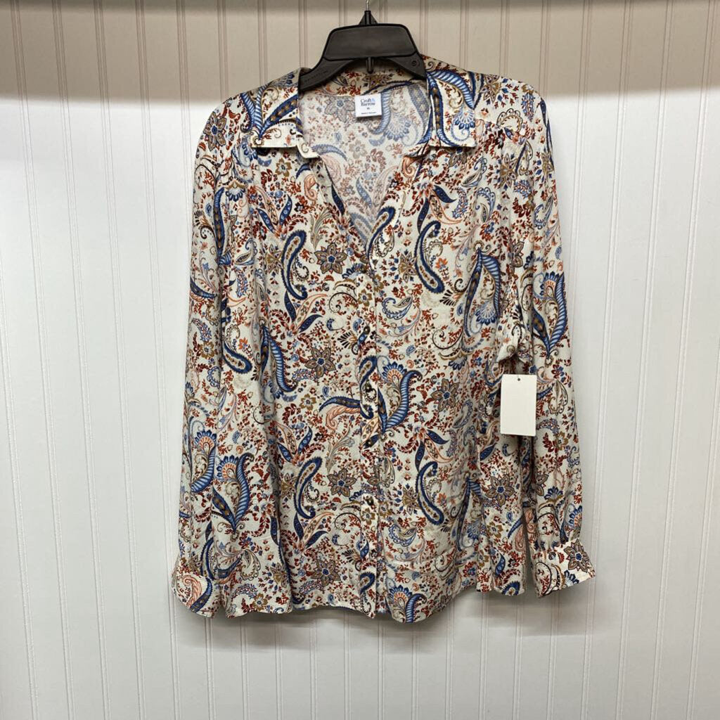 V NECK BUTTON DOWN