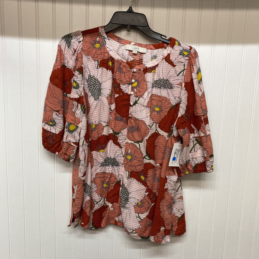 FLORAL SHORT SLEEVED
