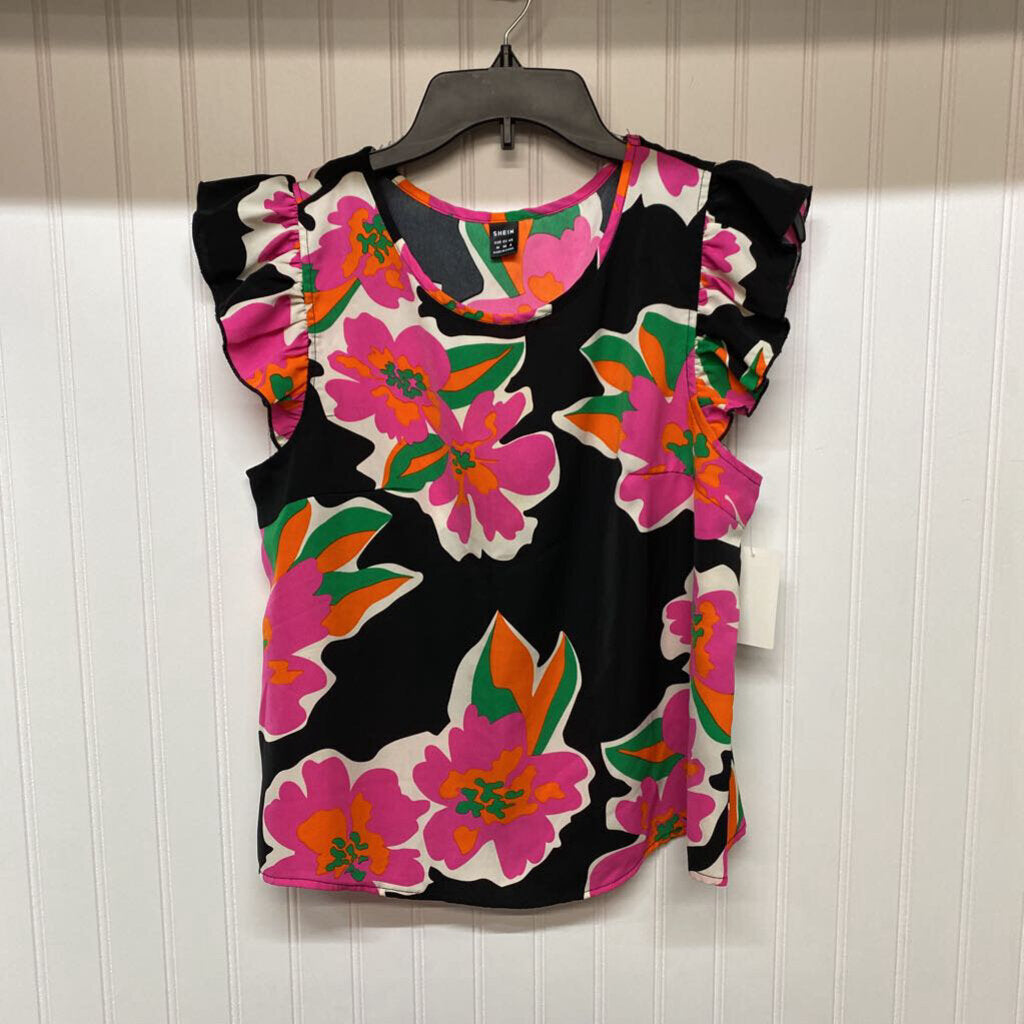 RUFFLED SLEEVLESS TOP