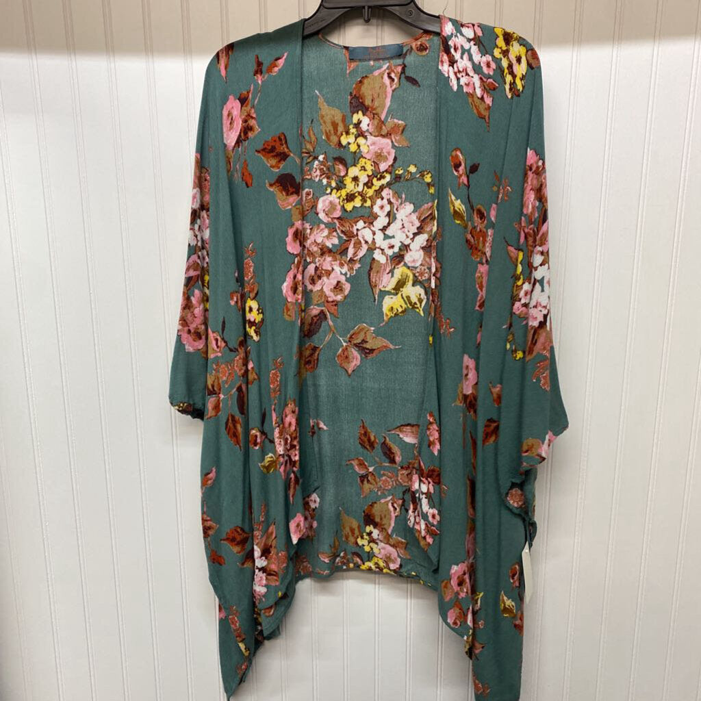SHORT SLEEVE OPEN FRONT CARDIGAN