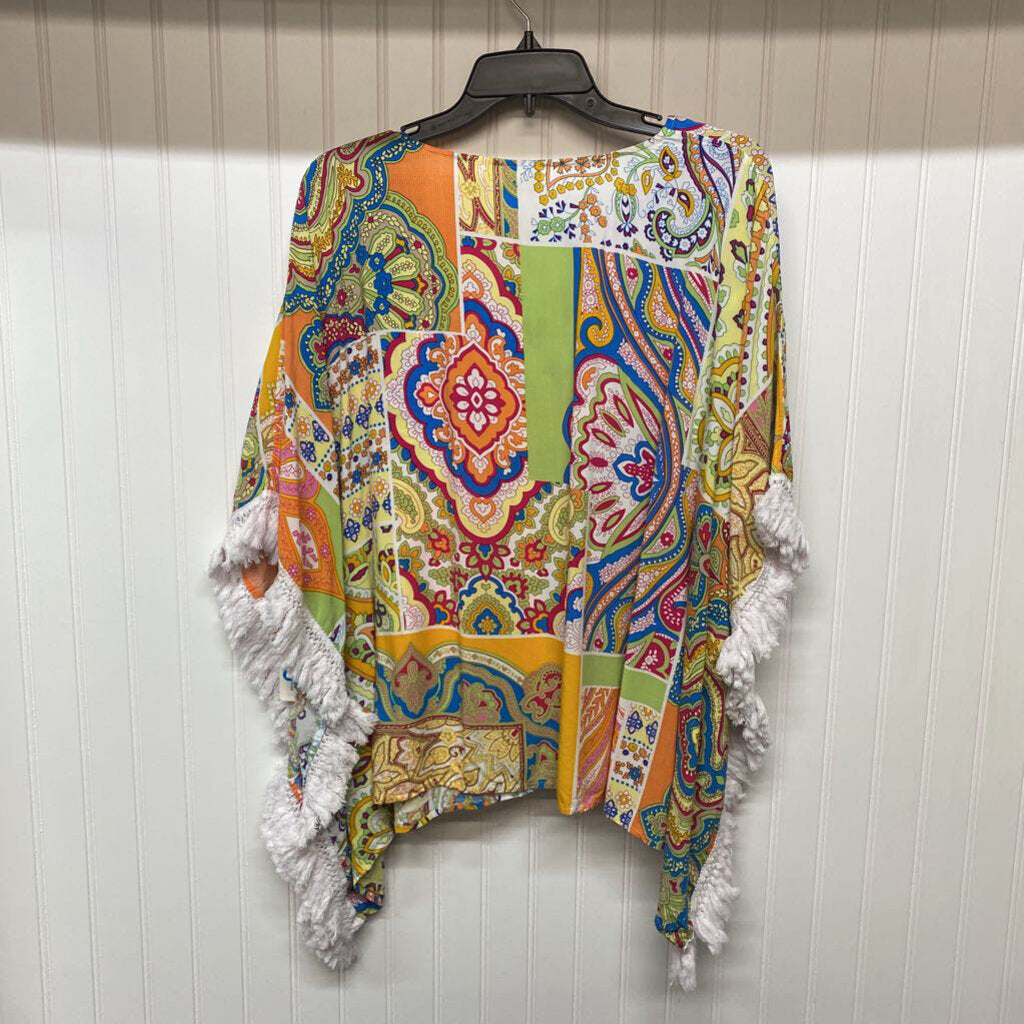 SHORT SLEEVE PONCHO BLOUSE