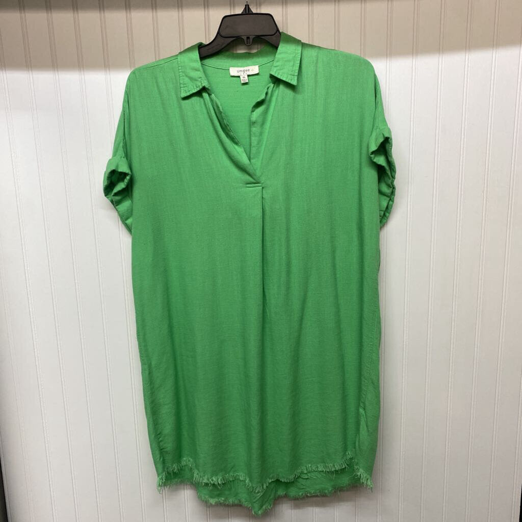 SHORT SLEEVE SHORT DRESS