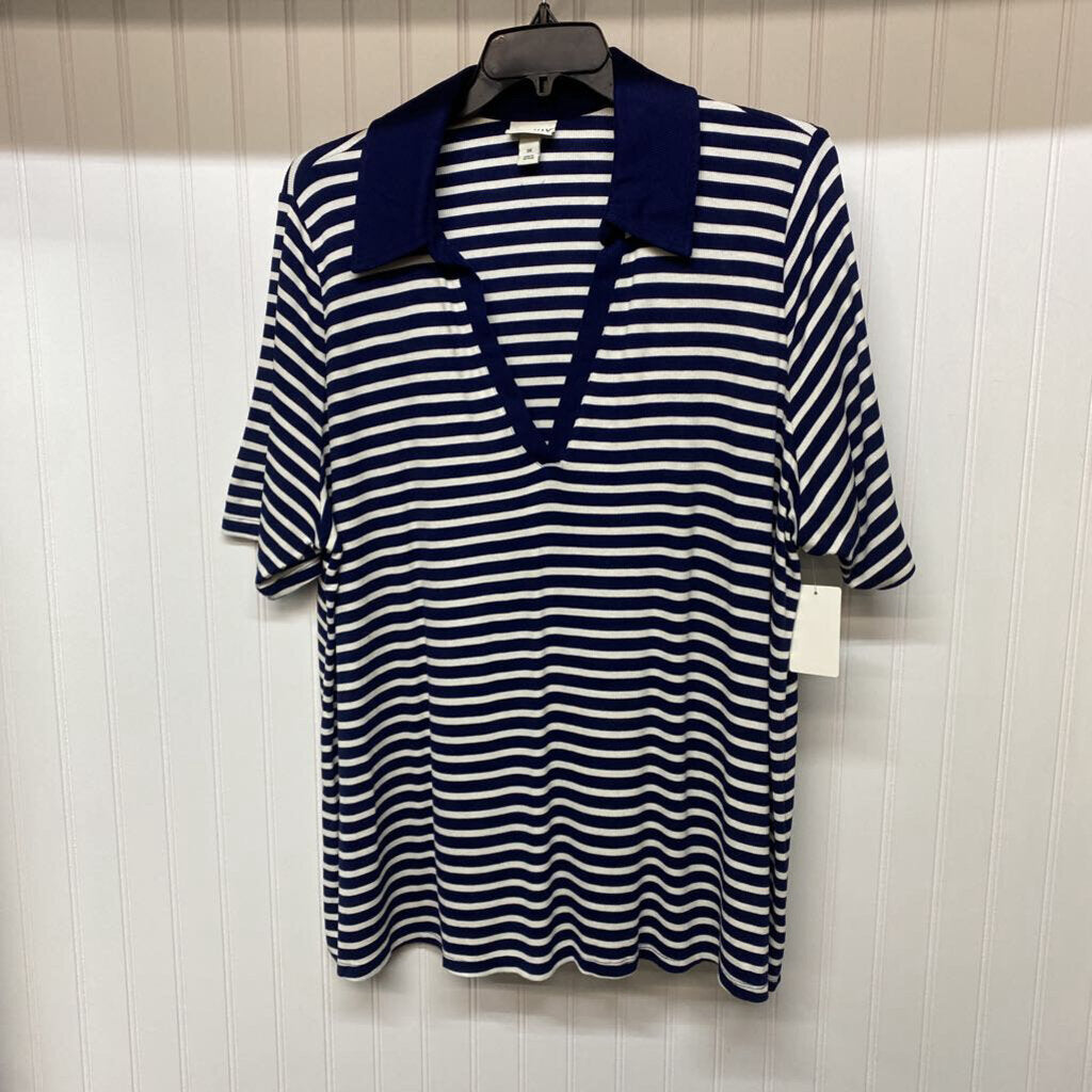 SHORT SLEEVE V NECK TOP