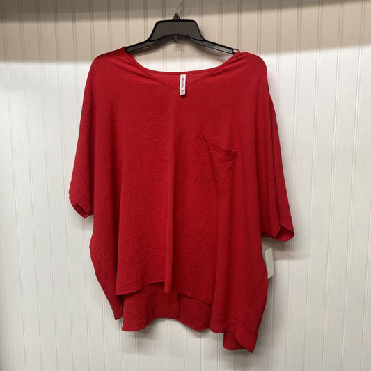 SHORT SLEEVE V NECK BLOUSE