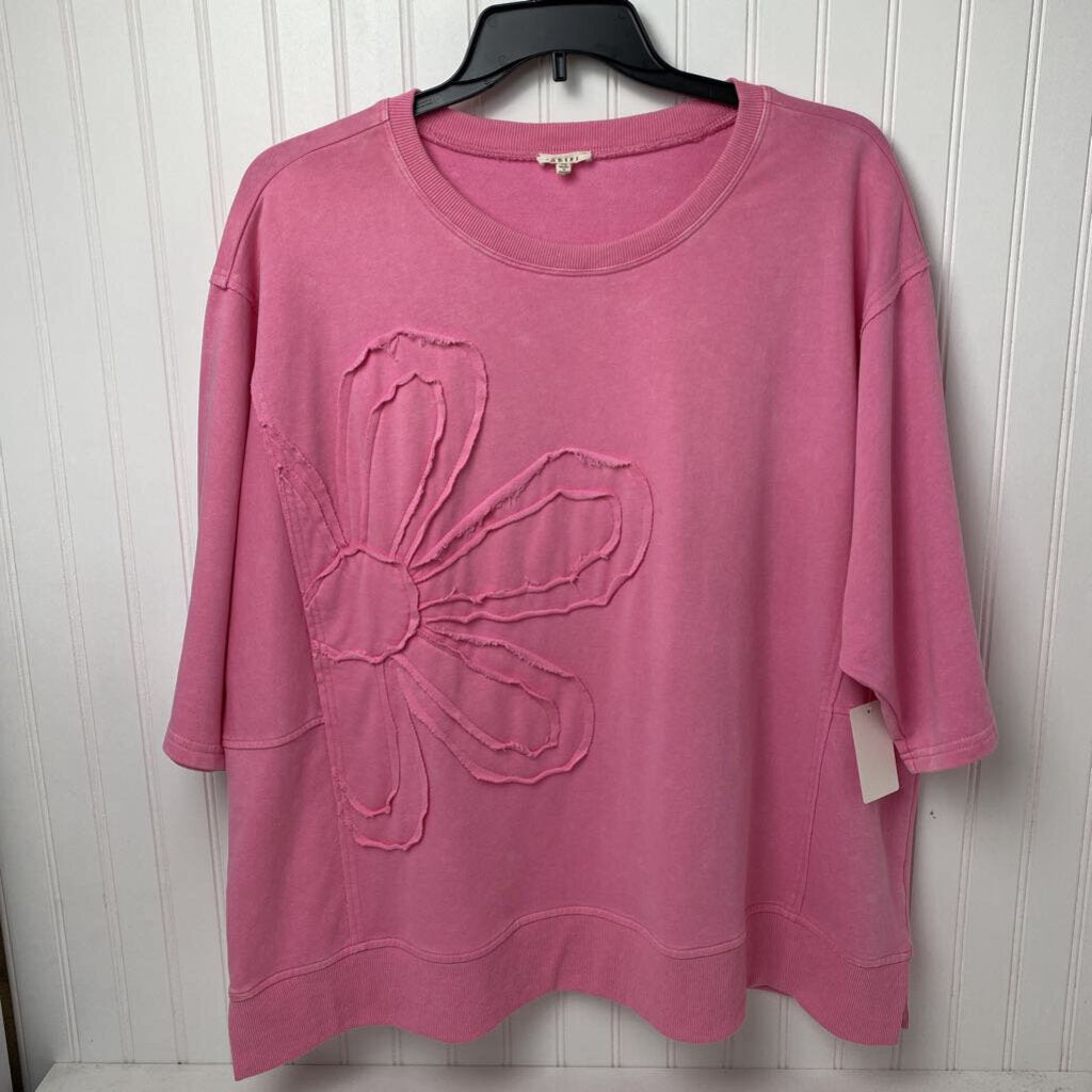 SHORT SLEEVE SWEATSHIRT