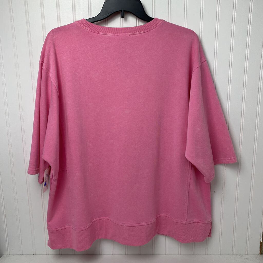 SHORT SLEEVE SWEATSHIRT