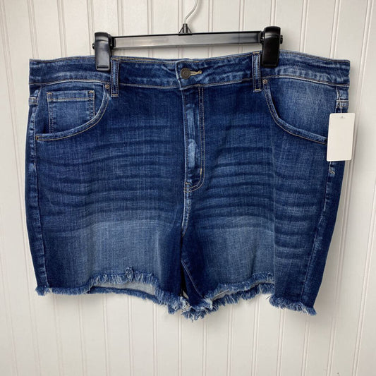 WOMENS PLUS DENIM CUT OFF SHORTS