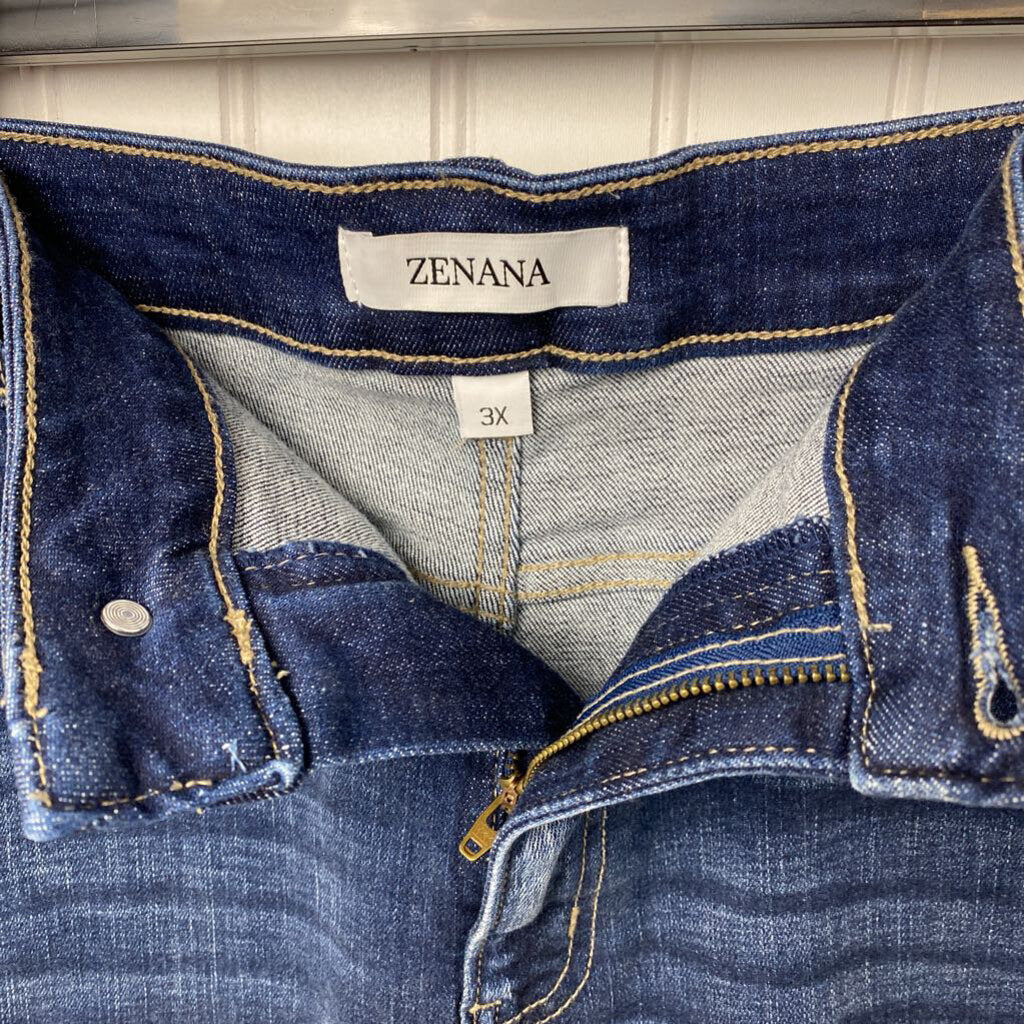 WOMENS PLUS DENIM CUT OFF SHORTS