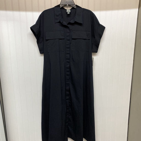 SHORT SLEEVE BUTTON DOWN LONG DRESS