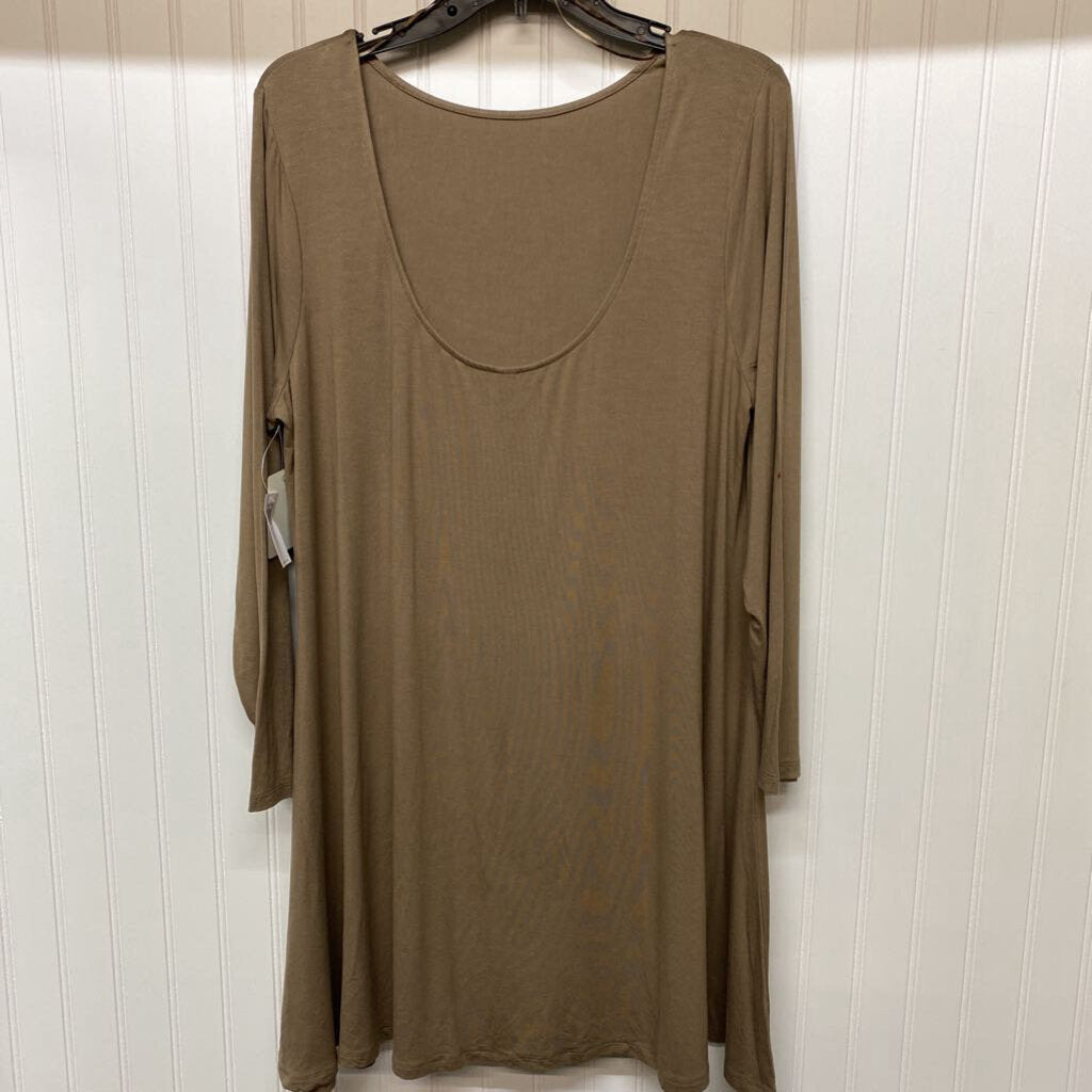 LONG SLEEVE KNIT SHORT DRESS