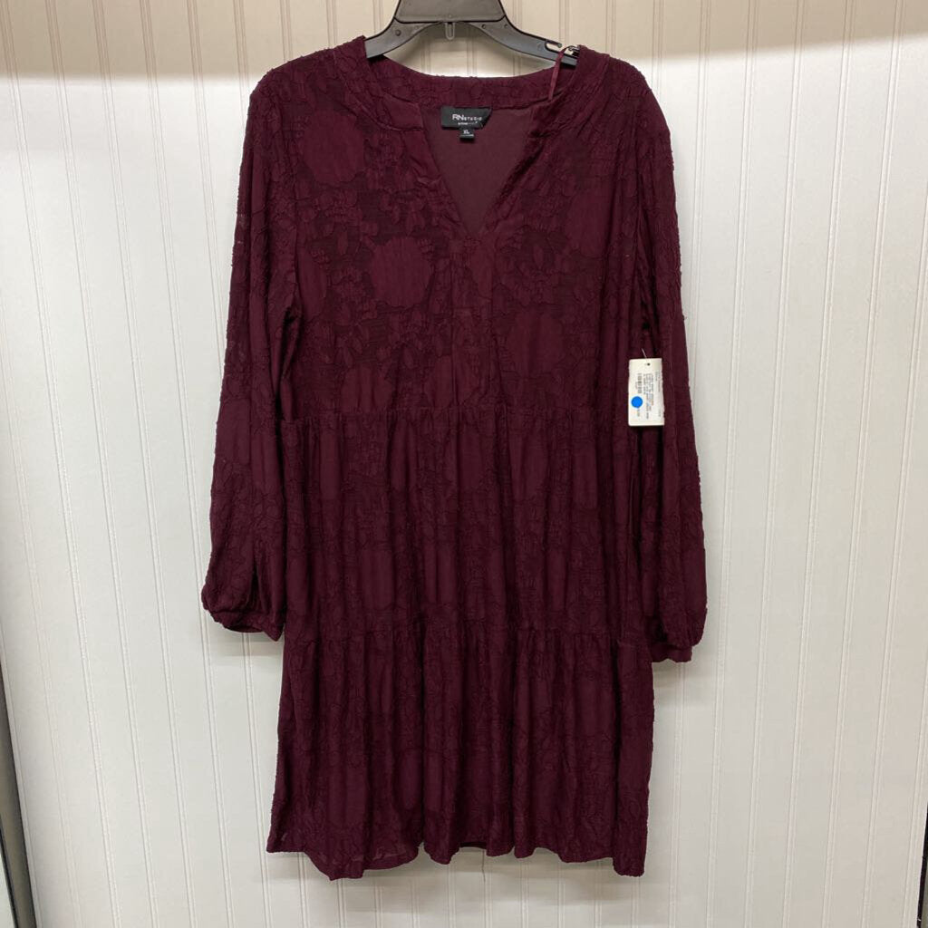 LONG SLEEVE LACE SHORT DRESS