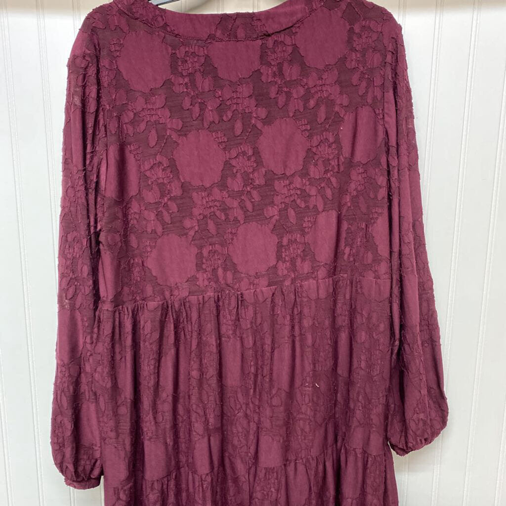 LONG SLEEVE LACE SHORT DRESS