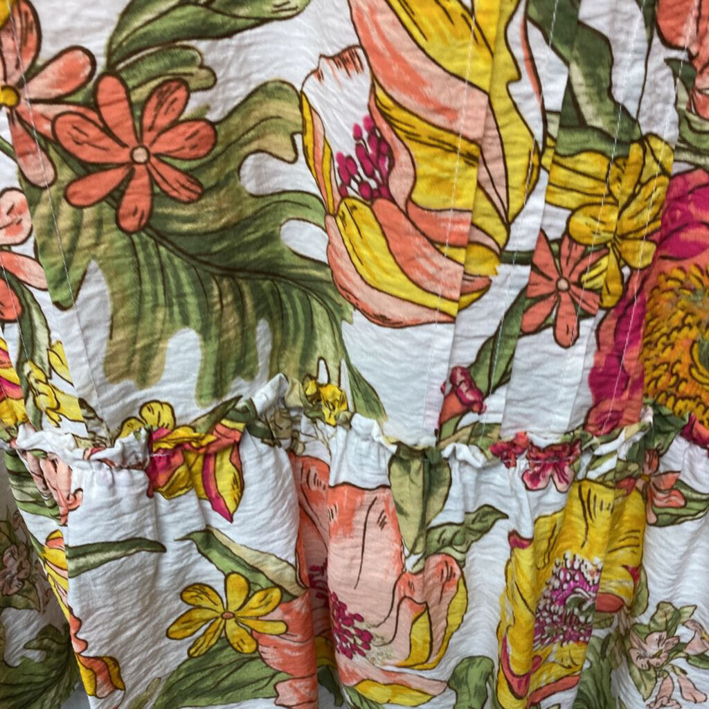 LONG SLEEVE FLORAL PRINT DRESS