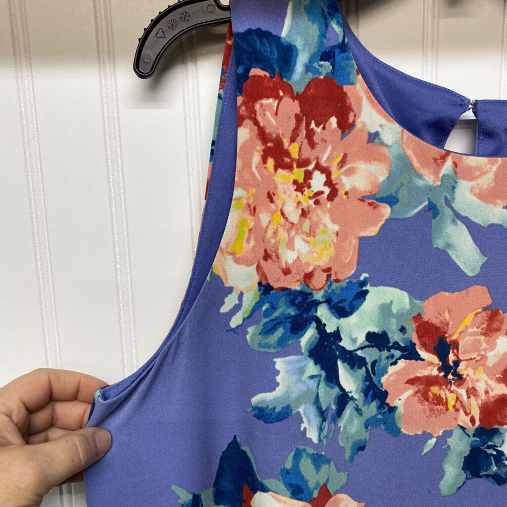 SLEEVELESS FLORAL DRESS