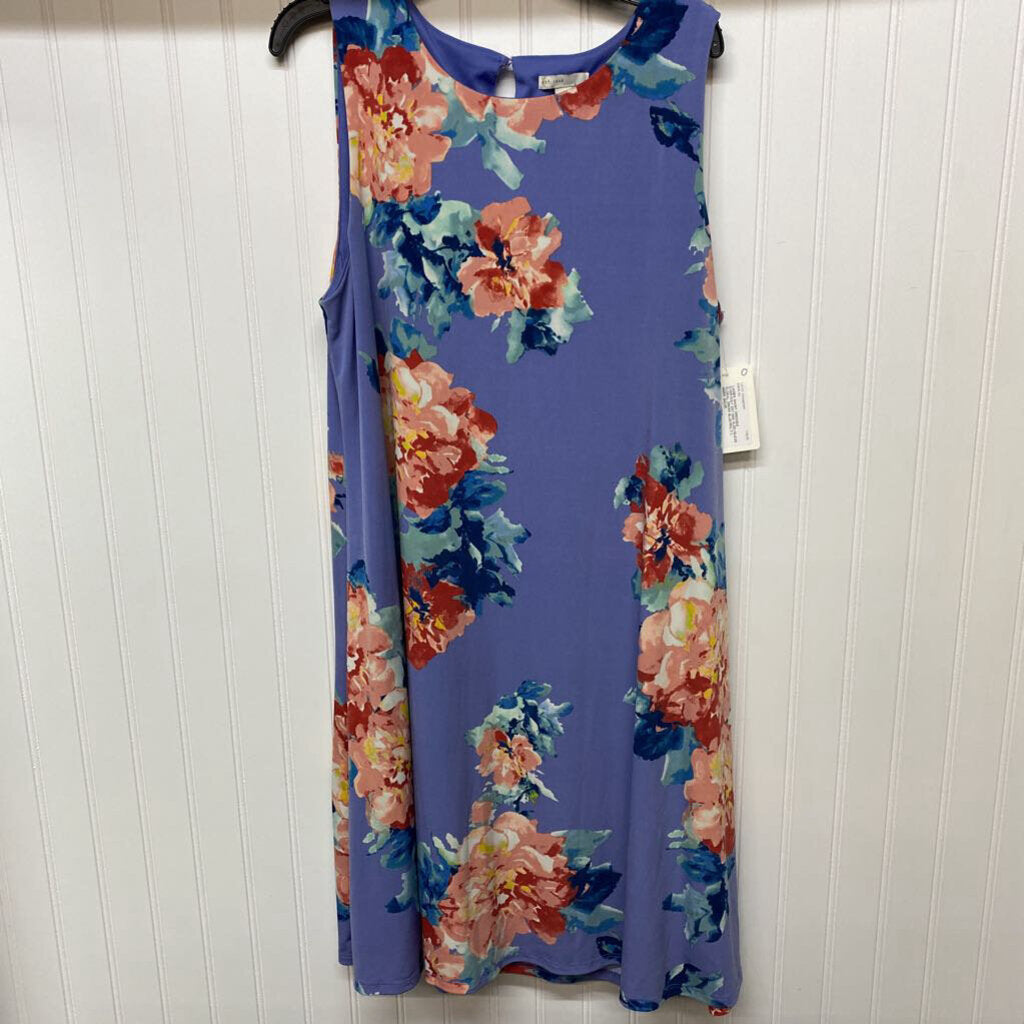 SLEEVELESS FLORAL DRESS