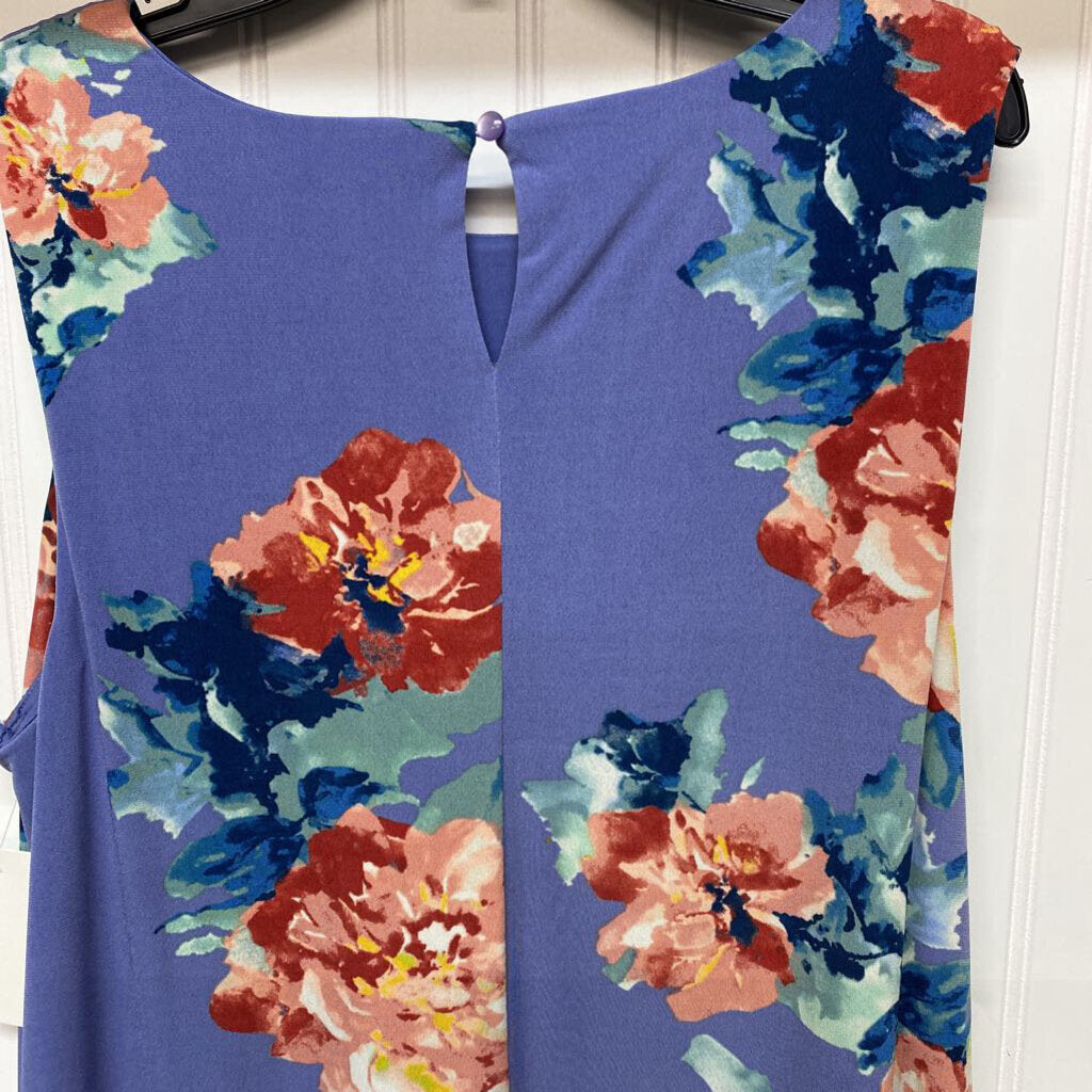SLEEVELESS FLORAL DRESS