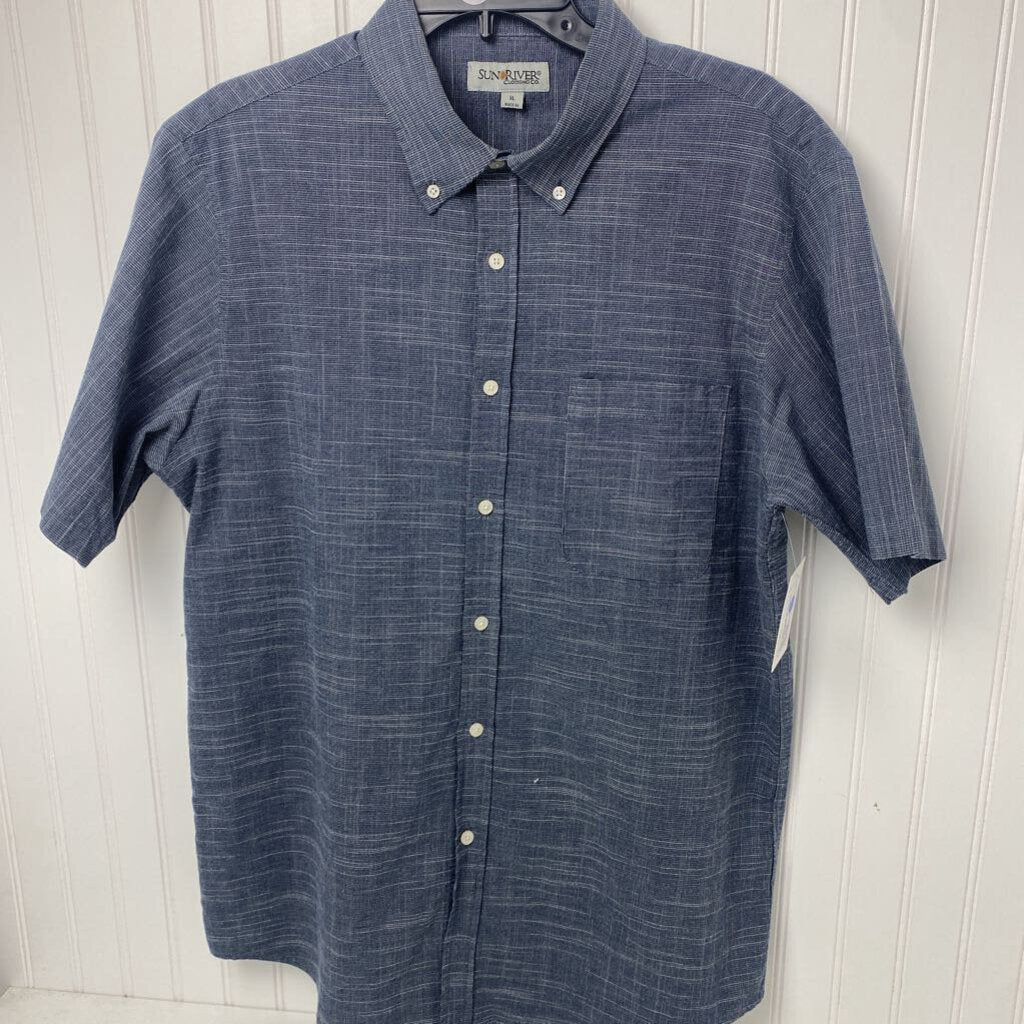 MENS SHORT SLEEVE BUTTON UP
