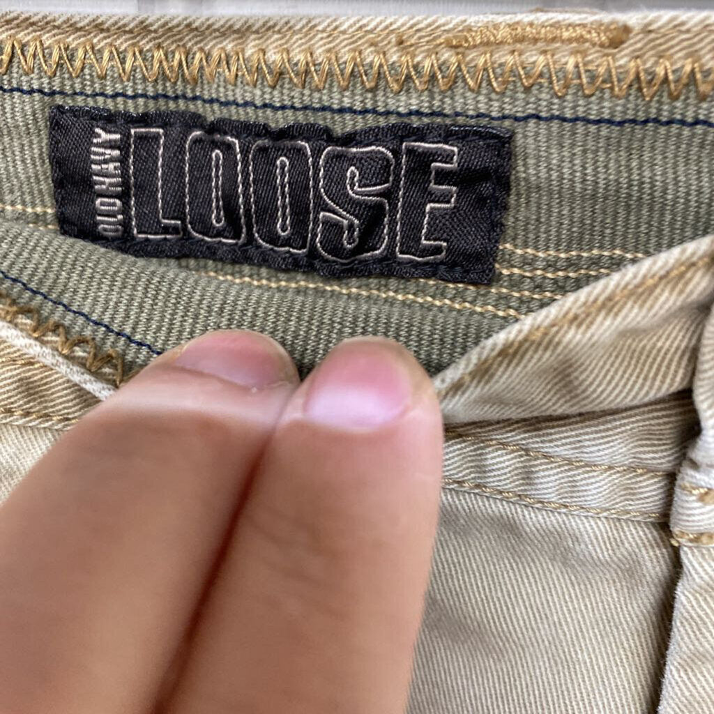 MENS LOOSE KHAKI PANTS
