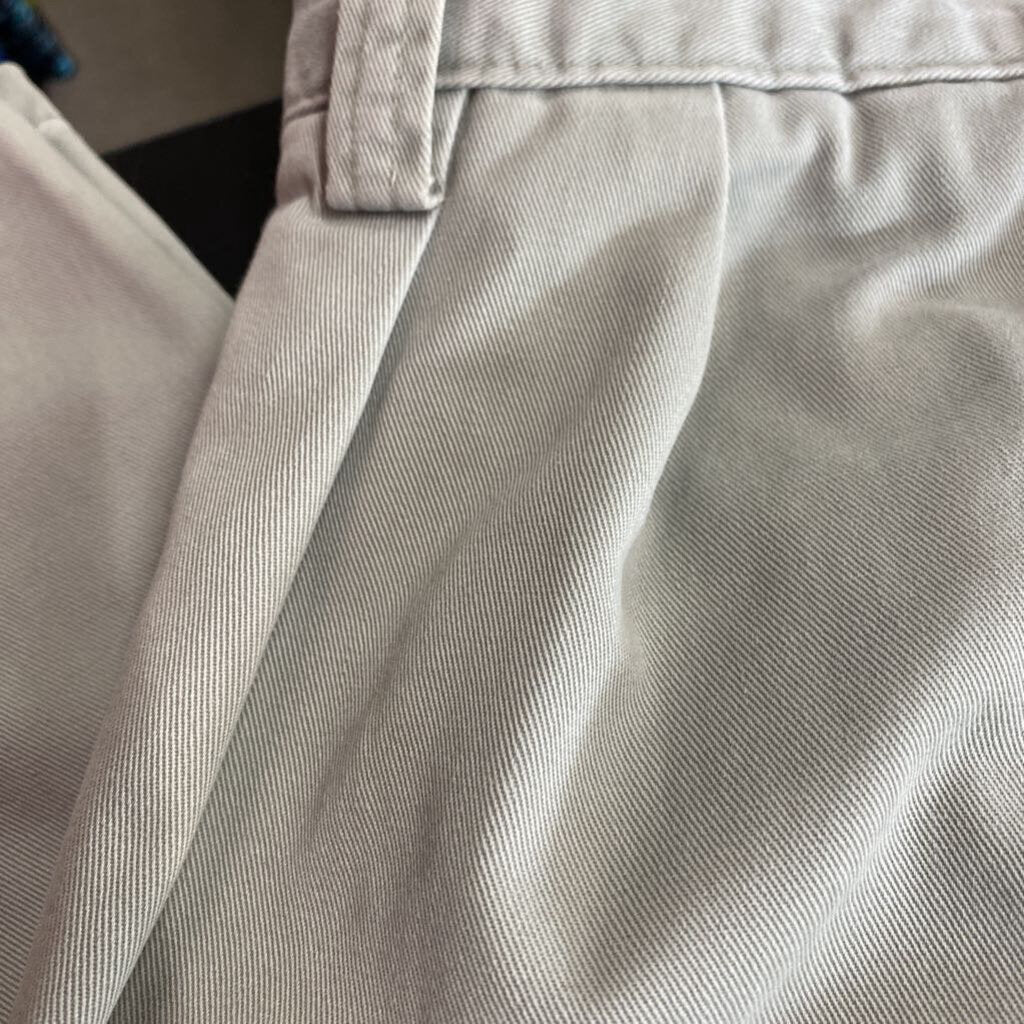 MENS PLEATED KHAKI PANTS