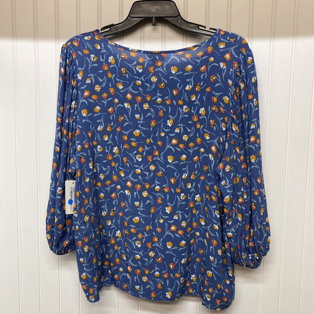 LONG SLEEVE FLORAL BLOUSE