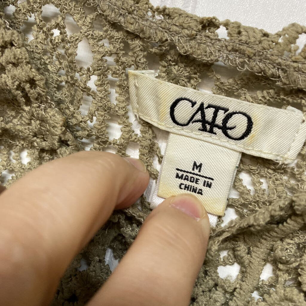 SHORT SLEEVE LACE PONCHO