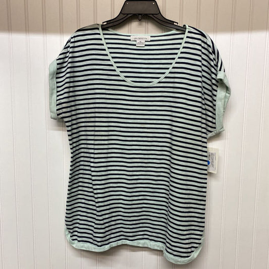 STRIPED SHORT SLEEVE TOP