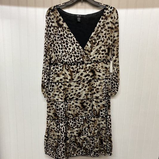 CHEETAH PRINT LONG SLEEVE DRESS