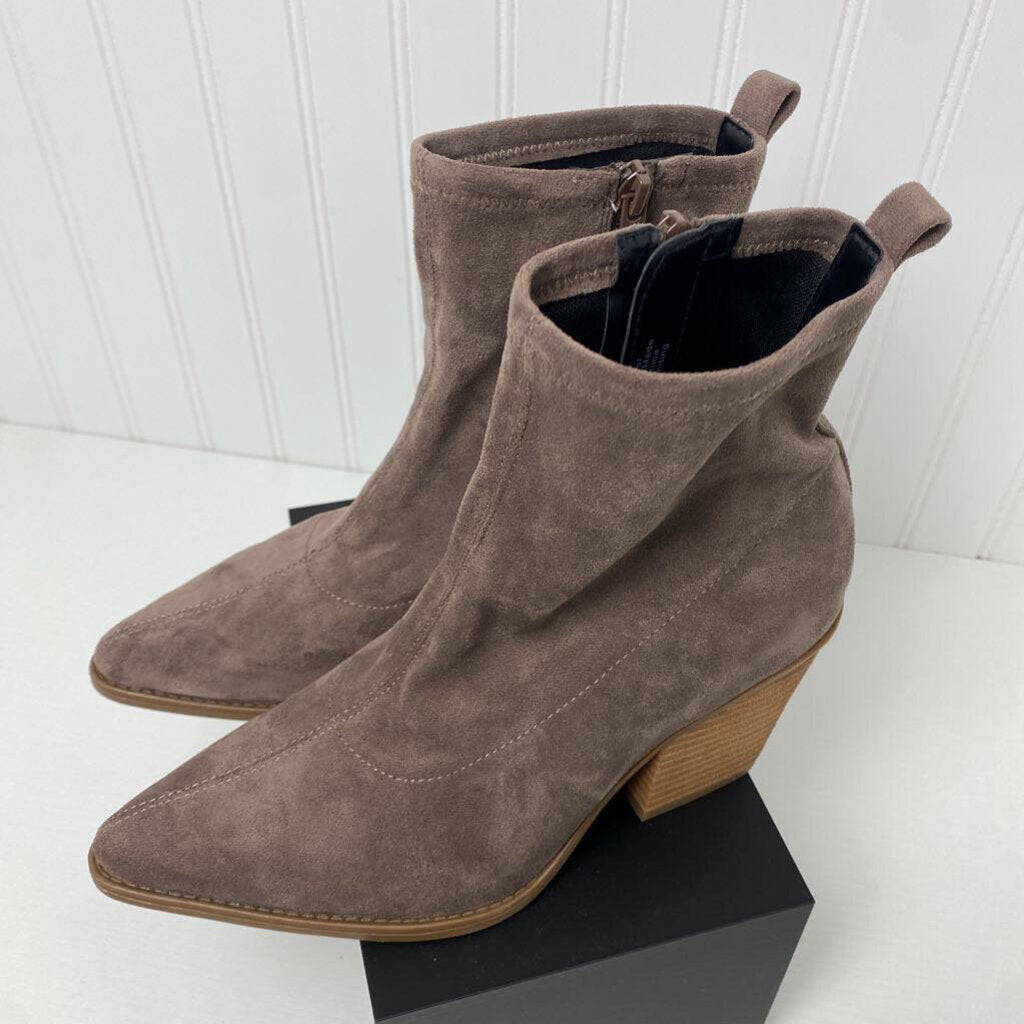 ULTRASUEDE HEELED BOOTS