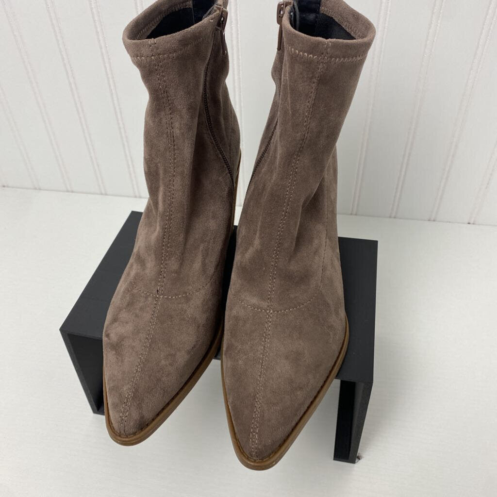 ULTRASUEDE HEELED BOOTS