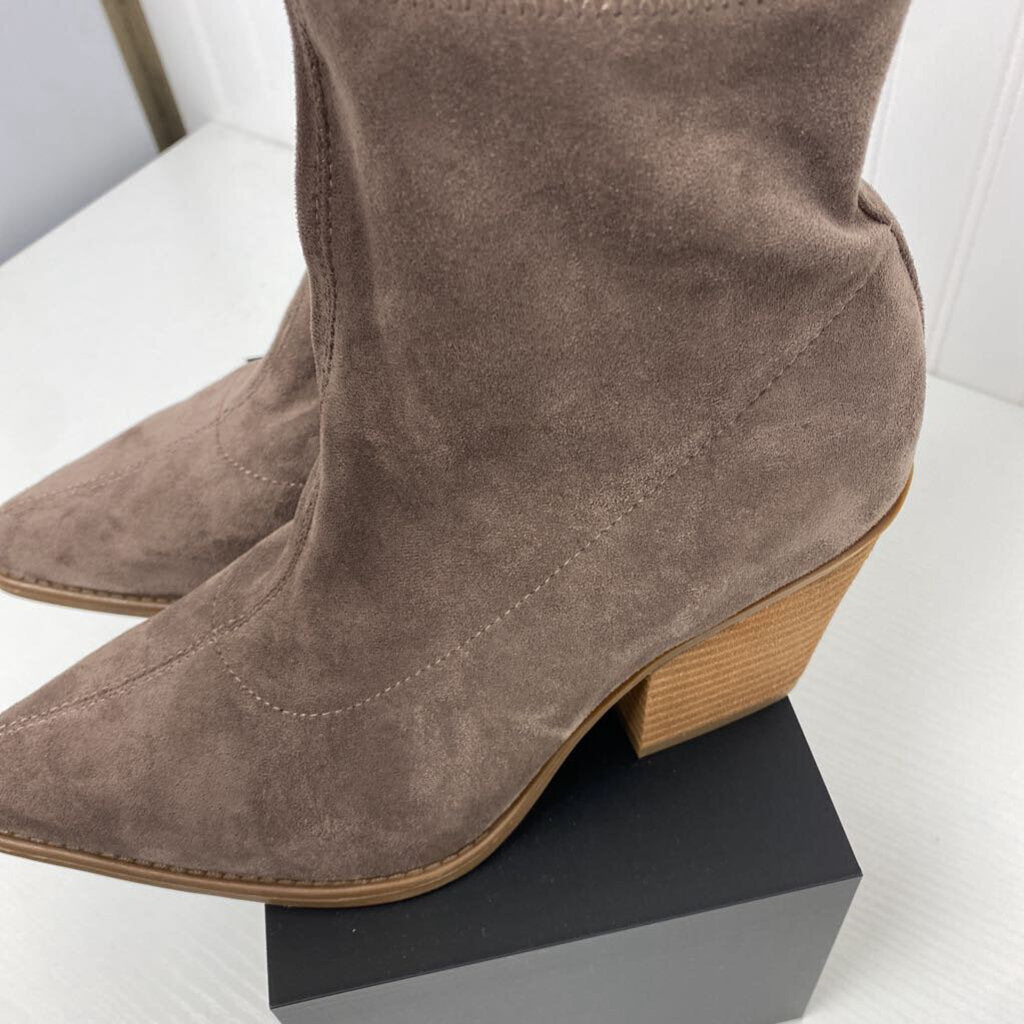 ULTRASUEDE HEELED BOOTS